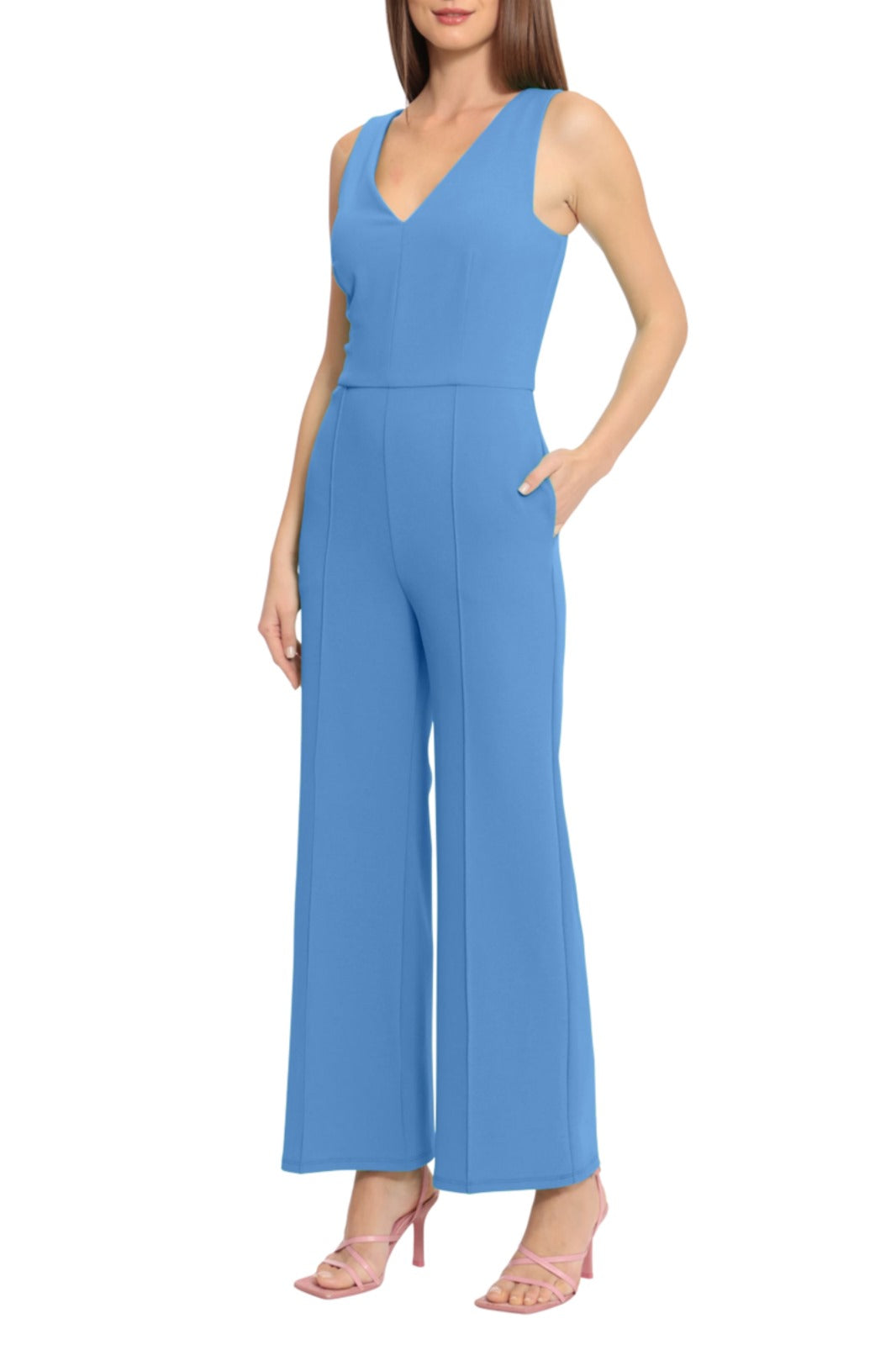 LINDA - Classy V- Neck Jumpsuit