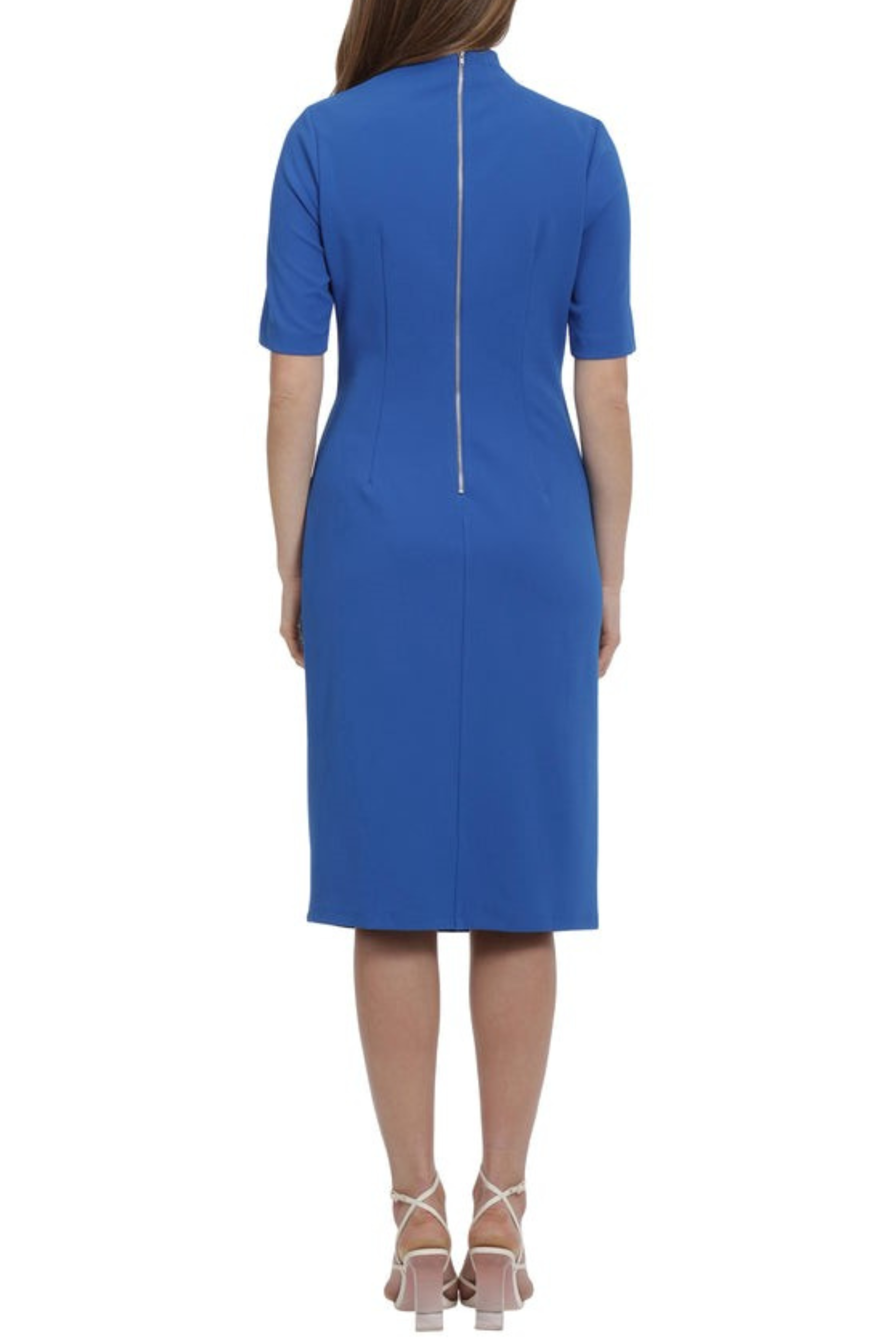 Jillian Blue Cinched Side Waist Dress